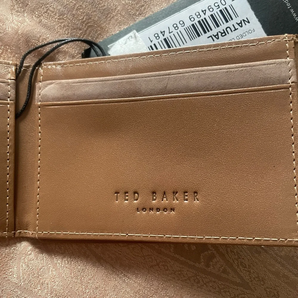 Ted Baker Natural Folded Cardholder